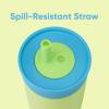 imageOwala Kids Insulation Stainless Steel Tumbler with Spill Resistant Flexible Straw Easy to Clean Kids Water Bottle Great for Travel Dishwasher Safe 12 Oz Peach and Yellow PicnicBlue and Light Green