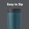 imageOwala SmoothSip Slider Insulated Stainless Steel Coffee Tumbler Reusable Iced Coffee Cup Hot Coffee Travel Mug BPA Free 12 oz GreyBlue Beachy BreezeHigh Dive