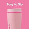 imageOwala SmoothSip Slider Insulated Stainless Steel Coffee Tumbler Reusable Iced Coffee Cup Hot Coffee Travel Mug BPA Free 12 oz GreyBlue Beachy BreezePucker Up