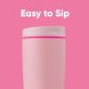 imageOwala SmoothSip Slider Insulated Stainless Steel Coffee Tumbler Reusable Iced Coffee Cup Hot Coffee Travel Mug BPA Free 12 oz GreyBlue Beachy BreezePucker Up