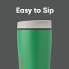 imageOwala SmoothSip Slider Insulated Stainless Steel Coffee Tumbler Reusable Iced Coffee Cup Hot Coffee Travel Mug BPA Free 12 oz GreyBlue Beachy BreezeSour Apple
