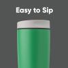 imageOwala SmoothSip Slider Insulated Stainless Steel Coffee Tumbler Reusable Iced Coffee Cup Hot Coffee Travel Mug BPA Free 12 oz GreyBlue Beachy BreezeSour Apple