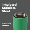 imageOwala SmoothSip Slider Insulated Stainless Steel Coffee Tumbler Reusable Iced Coffee Cup Hot Coffee Travel Mug BPA Free 12 oz GreyBlue Beachy BreezeSour Apple