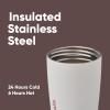 imageOwala SmoothSip Slider Insulated Stainless Steel Coffee Tumbler Reusable Iced Coffee Cup Hot Coffee Travel Mug BPA Free 12 oz GreyBlue Beachy BreezeVanilla Bean