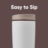 imageOwala SmoothSip Slider Insulated Stainless Steel Coffee Tumbler Reusable Iced Coffee Cup Hot Coffee Travel Mug BPA Free 12 oz GreyBlue Beachy BreezeVanilla Bean