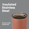 imageOwala SmoothSip Slider Insulated Stainless Steel Coffee Tumbler Reusable Iced Coffee Cup Hot Coffee Travel Mug BPA Free 12 oz GreyBlue Beachy Breezecozy cocoa