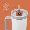 imageOwala Stainless Steel Triple Layer Insulated Travel Tumbler with Spill Resistant Lid Straw and Carry Handle BPA Free 40 oz Gray Iced TeaIced Tea