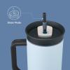 imageOwala Stainless Steel Triple Layer Insulated Travel Tumbler with Spill Resistant Lid Straw and Carry Handle BPA Free 40 oz Gray Iced TeaThe Great Blue