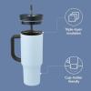 imageOwala Stainless Steel Triple Layer Insulated Travel Tumbler with Spill Resistant Lid Straw and Carry Handle BPA Free 40 oz Gray Iced TeaThe Great Blue