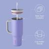 imageOwala Stainless Steel Triple Layer Insulated Travel Tumbler with Spill Resistant Lid Straw and Carry Handle BPA Free 40 oz Gray Iced TeaWhimsical Daydream