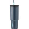 imageOwala Stainless Steel Triple Layer Insulated Travel Tumbler with Spill Resistant Lid Straw and Carry Handle BPA Free 40 oz Gray Iced TeaFoggy Tide