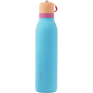 imageOwala FreeSip Twist  Stainless Steel  24oz  TanBlue In BloomIn Bloom