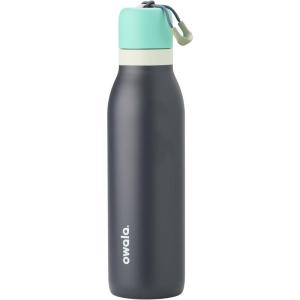 imageOwala FreeSip Twist Insulated Stainless Steel Water Bottle with Straw for Sports and Travel BPAFree 18oz MintWhite Iced BreezeFoggy Tide