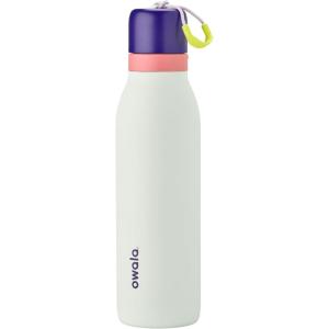 imageOwala FreeSip Twist Insulated Stainless Steel Water Bottle with Straw for Sports and Travel BPAFree 18oz MintWhite Iced BreezeMisty Horizons
