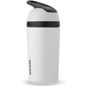 imageOwala Kids Flip Insulated StainlessSteel Water Bottle with Straw and Locking Lid 14Ounce OrangeBlue Blue CitrusGrey  Black