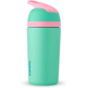 imageOwala Kids Flip Insulated StainlessSteel Water Bottle with Straw and Locking Lid 14Ounce OrangeBlue Blue CitrusTeal  Pink