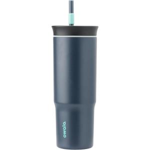 imageOwala Stainless Steel Triple Layer Insulated Travel Tumbler with Spill Resistant Lid Straw and Carry Handle BPA Free 40 oz Gray Iced TeaFoggy Tide