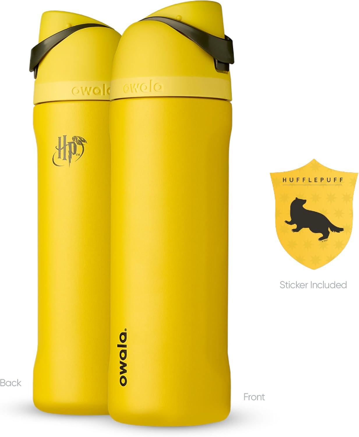 imageOwala Disney Princess FreeSip Insulated Stainless Steel Water Bottle with Straw for Sports and Travel BPAFree Sports Water Bottle 24 oz ArielHufflepuff