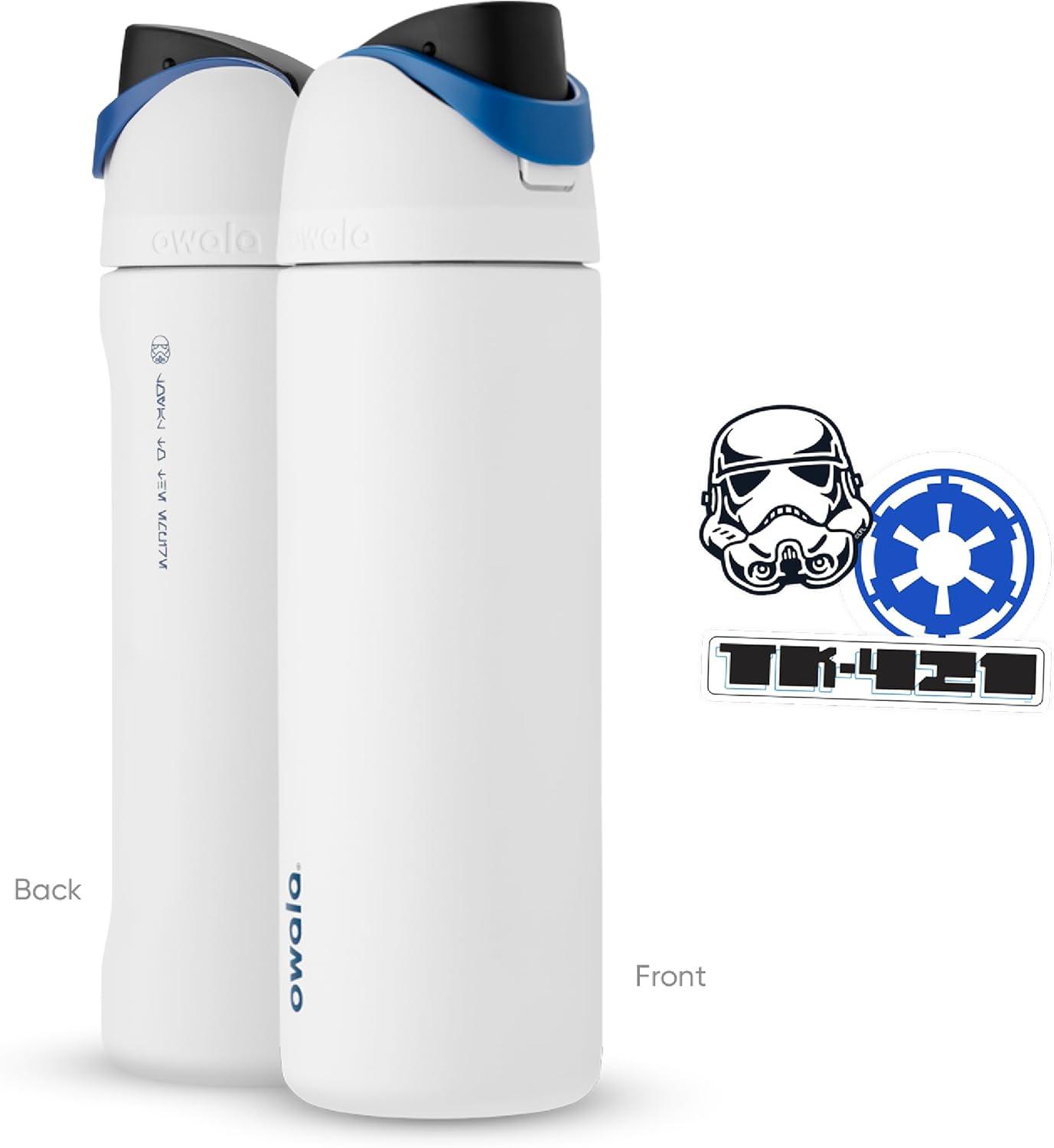 imageOwala Disney Princess FreeSip Insulated Stainless Steel Water Bottle with Straw for Sports and Travel BPAFree Sports Water Bottle 24 oz ArielStorm Trooper