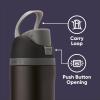 imageOwala Disney Princess FreeSip Insulated Stainless Steel Water Bottle with Straw for Sports and Travel BPAFree Sports Water Bottle 24 oz ArielBlack Panther