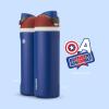 imageOwala Disney Princess FreeSip Insulated Stainless Steel Water Bottle with Straw for Sports and Travel BPAFree Sports Water Bottle 24 oz ArielCaptain America