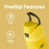 imageOwala Disney Princess FreeSip Insulated Stainless Steel Water Bottle with Straw for Sports and Travel BPAFree Sports Water Bottle 24 oz ArielHufflepuff
