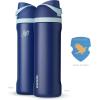 imageOwala Disney Princess FreeSip Insulated Stainless Steel Water Bottle with Straw for Sports and Travel BPAFree Sports Water Bottle 24 oz ArielRavenclaw