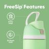 imageOwala Disney Princess FreeSip Insulated Stainless Steel Water Bottle with Straw for Sports and Travel BPAFree Sports Water Bottle 24 oz ArielStronger Thank You Think