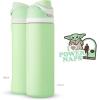 imageOwala Disney Princess FreeSip Insulated Stainless Steel Water Bottle with Straw for Sports and Travel BPAFree Sports Water Bottle 24 oz ArielStronger Thank You Think