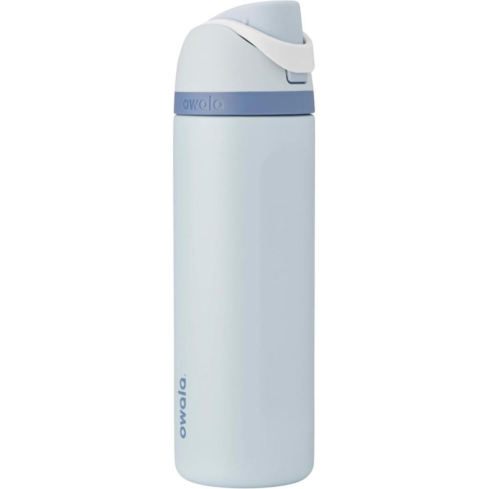 imageOwala Disney Princess FreeSip Insulated Stainless Steel Water Bottle with Straw for Sports and Travel BPAFree Sports Water Bottle 24 oz ArielCinderella