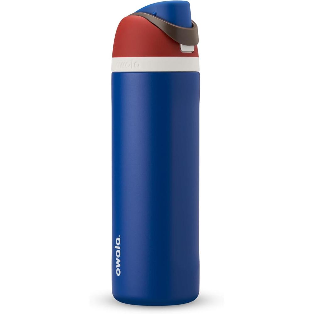 imageOwala Harry Potter FreeSip Insulated Stainless Steel Water Bottle with Straw BPAFree Sports Water Bottle Great for Travel 24 oz HufflepuffCaptain America