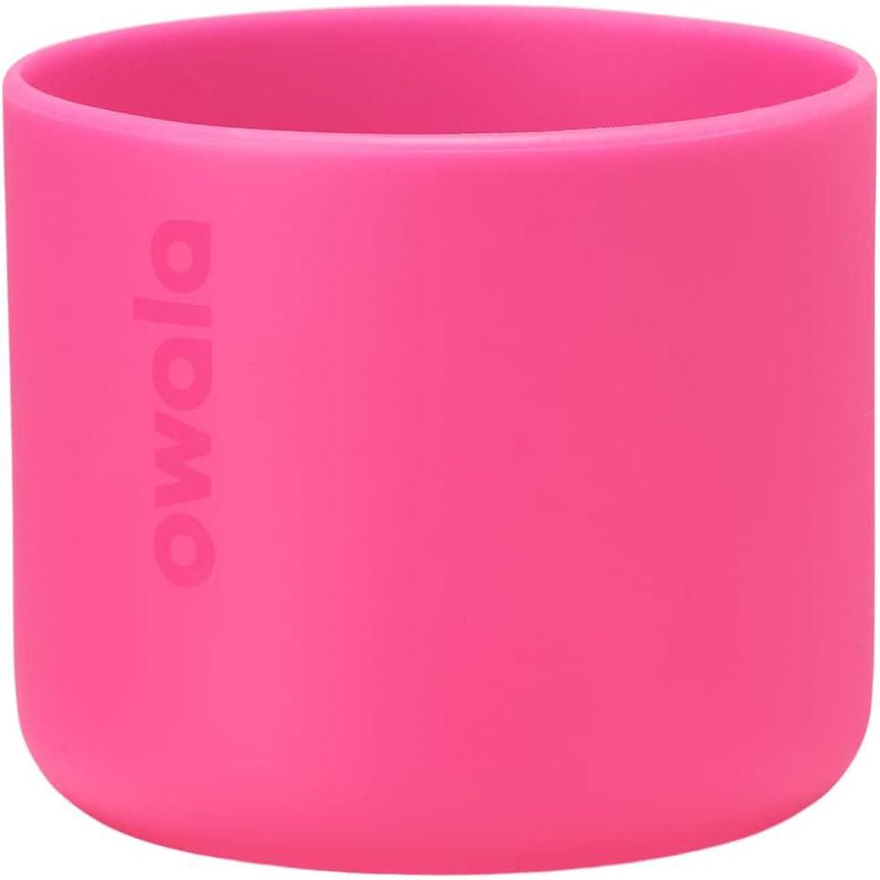 imageOwala Silicone Water Bottle Boot AntiSlip Protective Sleeve for Water Bottle Protects FreeSip and Flip Stainless Steel Water Bottles 32 Oz MintBright Pink