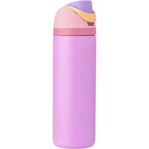 imageOwala Disney Princess FreeSip Insulated Stainless Steel Water Bottle with Straw for Sports and Travel BPAFree Sports Water Bottle 24 oz ArielRapunzel