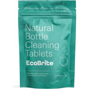 imageOwala EcoBrite Powerful Cleaning Tablets Cleans Bottles Coffee Cups Pots Pans Camping Gear Pet Bowls and Much More  20 pack Individually Wrapped Made From Naturally Sourced ingredients10 Count Pack of 1