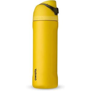 imageOwala Harry Potter FreeSip Insulated Stainless Steel Water Bottle with Straw BPAFree Sports Water Bottle Great for Travel 24 oz HufflepuffHufflepuff