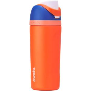 imageOwala Kids FreeSip Insulated Stainless Steel Water Bottle with Straw for Sports Travel and School BPAFree Sports Water Bottle 16 oz Mint ChocolateBlue Citrus