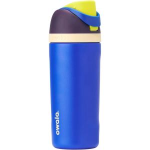 imageOwala Kids FreeSip Insulated Stainless Steel Water Bottle with Straw for Sports Travel and School BPAFree Sports Water Bottle 16 oz Mint ChocolateCelestial Sphere