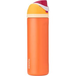 imageOwala Kids FreeSip Insulated Stainless Steel Water Bottle with Straw for Sports Travel and School BPAFree Sports Water Bottle 16 oz Mint ChocolateCitrus Crush