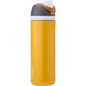 imageOwala Kids FreeSip Insulated Stainless Steel Water Bottle with Straw for Sports Travel and School BPAFree Sports Water Bottle 16 oz Mint ChocolateGolden Quest