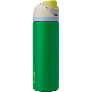 imageOwala Kids FreeSip Insulated Stainless Steel Water Bottle with Straw for Sports Travel and School BPAFree Sports Water Bottle 16 oz Mint ChocolatePutting Green