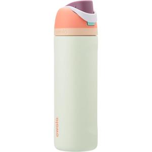 imageOwala Kids FreeSip Insulated Stainless Steel Water Bottle with Straw for Sports Travel and School BPAFree Sports Water Bottle 16 oz Mint ChocolateSurfs Edge