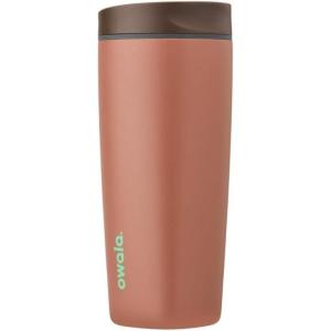 imageOwala SmoothSip Slider Insulated Stainless Steel Coffee Tumbler Reusable Iced Coffee Cup Hot Coffee Travel Mug BPA Free 12 oz GreyBlue Beachy Breezecozy cocoa