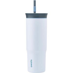 imageOwala Stainless Steel Triple Layer Insulated Travel Tumbler with Spill Resistant Lid Straw and Carry Handle BPA Free 40 oz Gray Iced TeaThe Great Blue