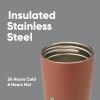 imageOwala SmoothSip Slider Stainless Steel Insulated Travel Mug with handle 100 Leak Proof For Hot and Cold Drinks Travel Friendly with Sliding Lock Lid 12oz BPA Free Leak Proof Cozy CocoaCozy Cocoa