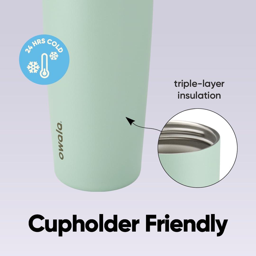 imageOwala FreeSip Sway  Stainless Steel  30oz  MintWhite Iced Breeze AmazonEucalyptus