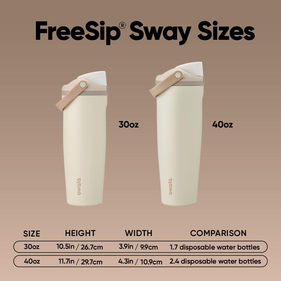 imageOwala FreeSip Sway  Stainless Steel  30oz  MintWhite Iced Breeze AmazonLightly Toasted