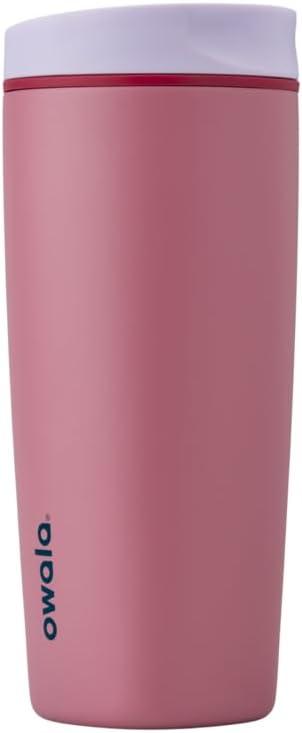 imageOwala SmoothSip Slider Insulated Stainless Steel Coffee Tumbler Reusable Iced Coffee Cup Hot Coffee Travel Mug BPA Free 20 oz In BloomCrochet Queen