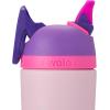 imageOwala Kids Flip Insulated StainlessSteel Water Bottle with Straw and Locking Lid 14Ounce PurplePink Bunny Business