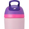 imageOwala Kids Flip Insulated StainlessSteel Water Bottle with Straw and Locking Lid 14Ounce PurplePink Bunny Business