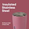 imageOwala SmoothSip Slider Insulated Stainless Steel Coffee Tumbler Reusable Iced Coffee Cup Hot Coffee Travel Mug BPA Free 20 oz In BloomCrochet Queen